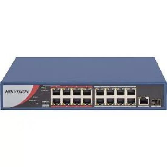 HikVision Network Switch 16 Port POE  10/100 DS-3E0318P-E/M 